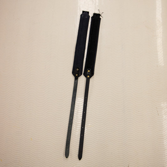 Canvas Padded Shoulder Straps - Black -  15" x 2" - PROJECT